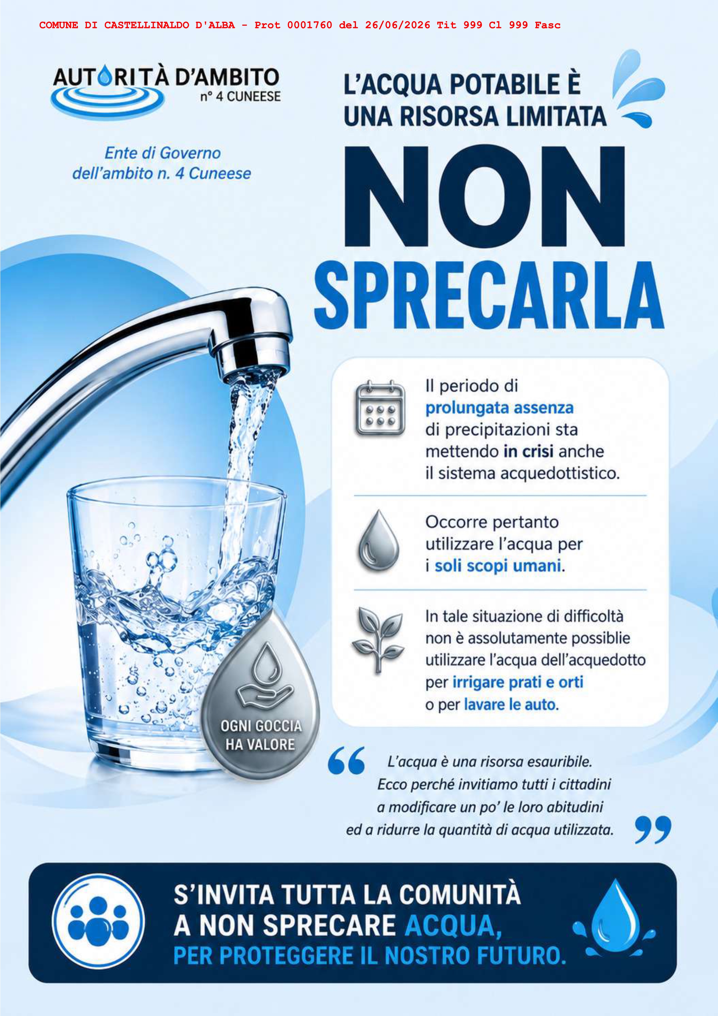 Uso razionale risorse idriche